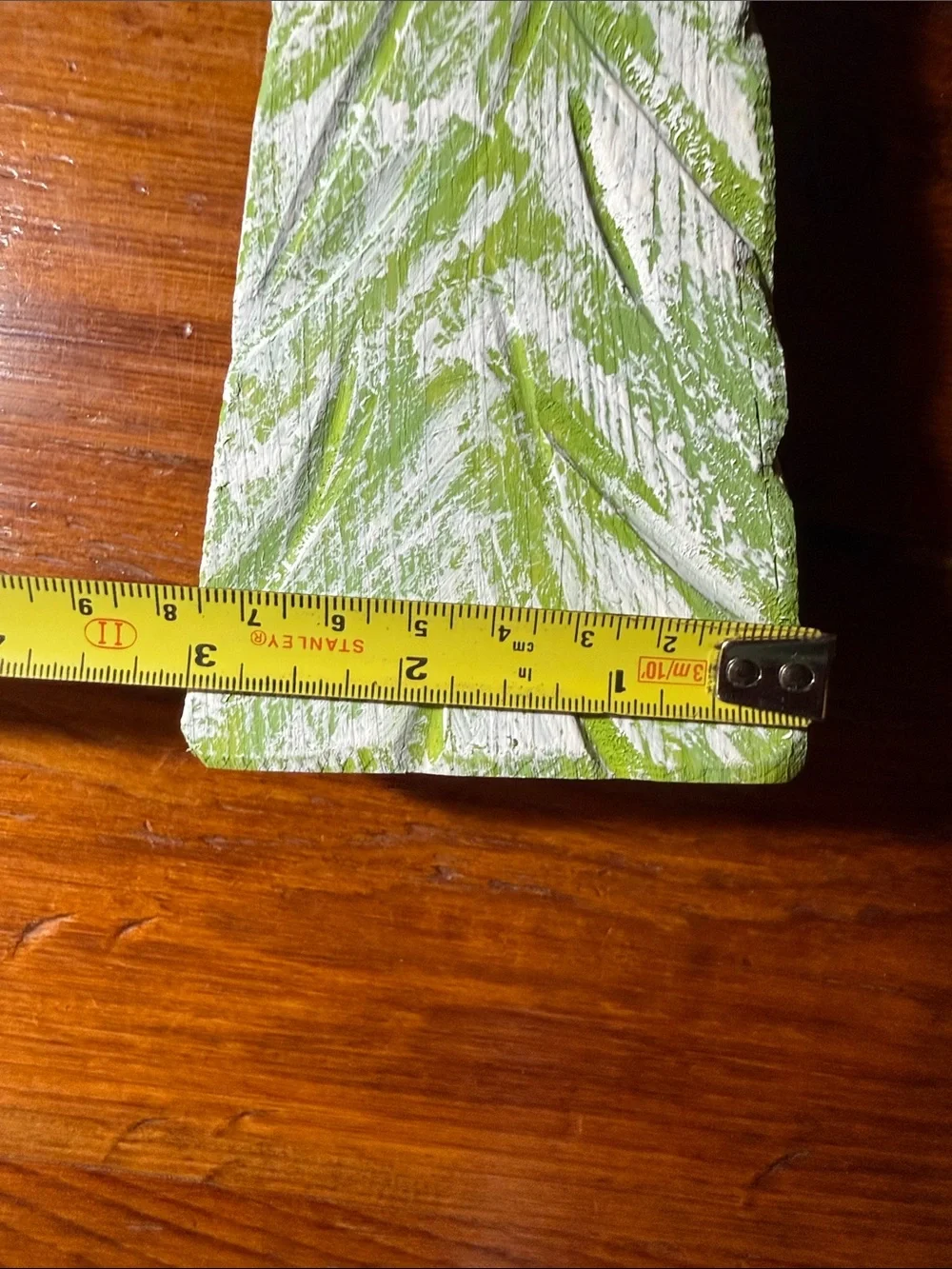 🌲 Handmade & Painted Snowy Green Holiday Trees Set of 4